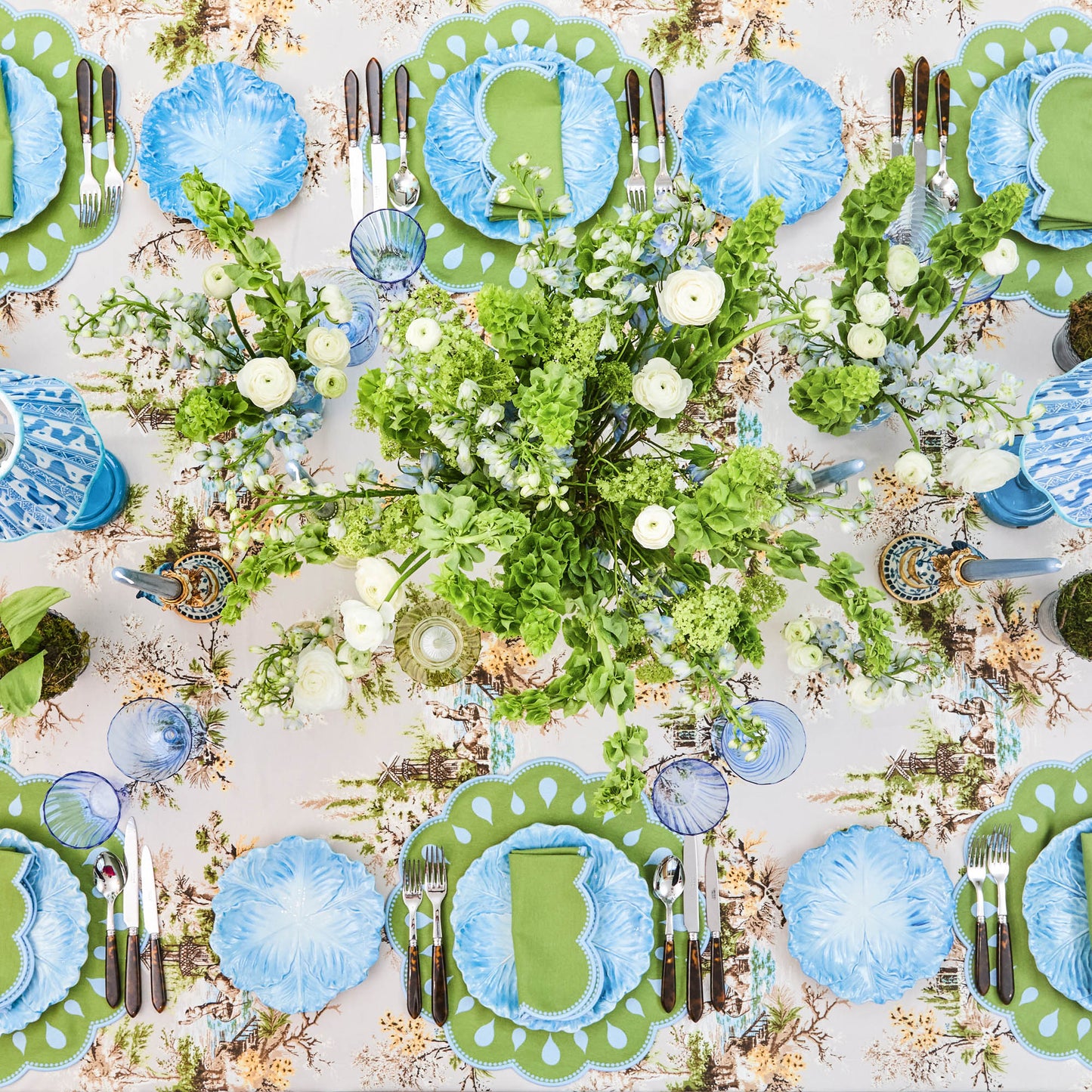 Serena Cabbage Dinner & Starter Plates (Set of 8)