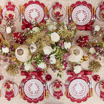 Burgundy Josephine Starter Plates (Set of 4)