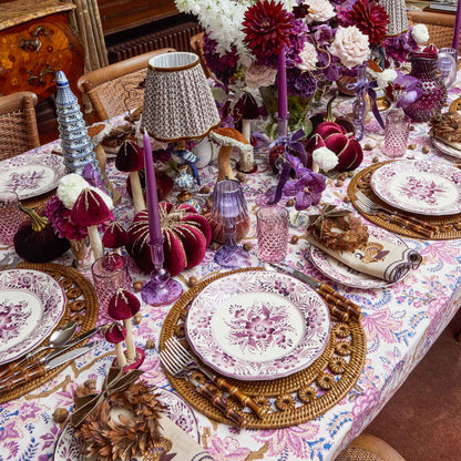 Purple Hobnail Jug & Glasses (Set of 6)