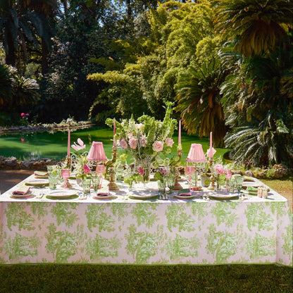 Pink & Green Santa Kristina Dinner Plates (Set of 4)