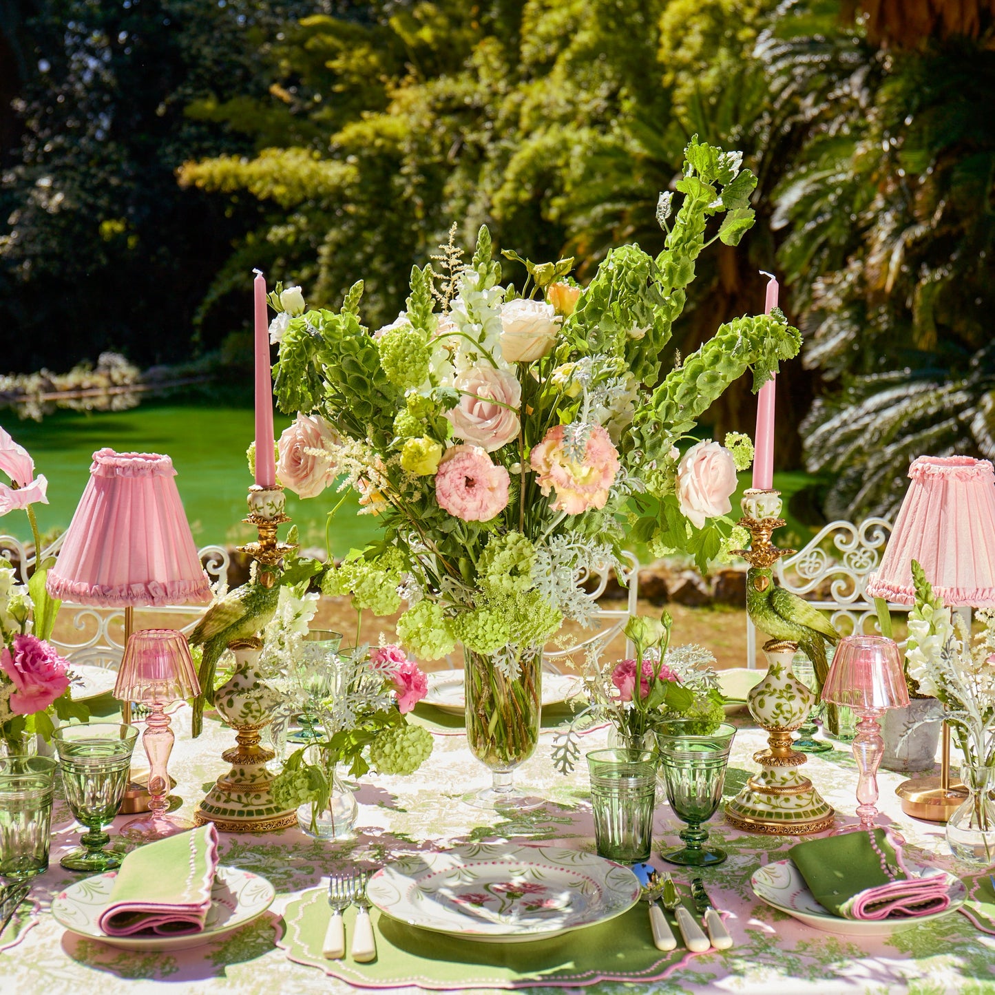 Green & Pink Gisele Placemats (Set of 4)
