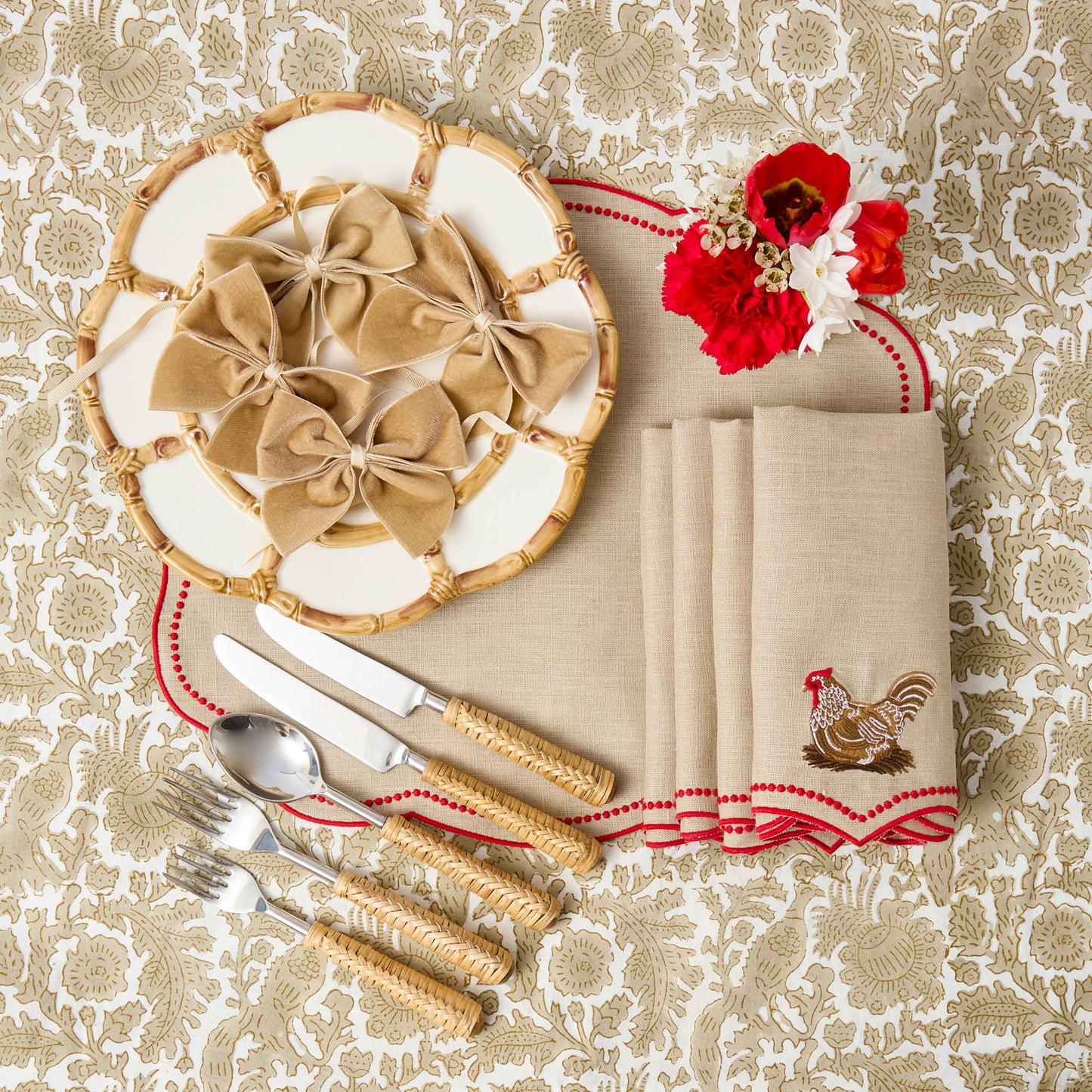 Putty Pheasant Tablecloth