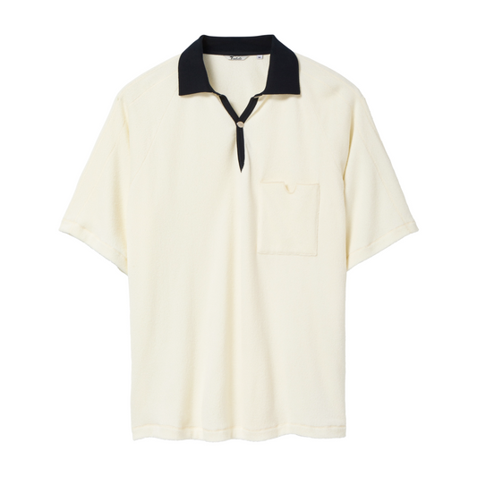 Raglan Terry Polo (Off-White)