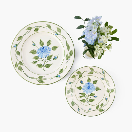 Blue Rose Bud Starter Plate
