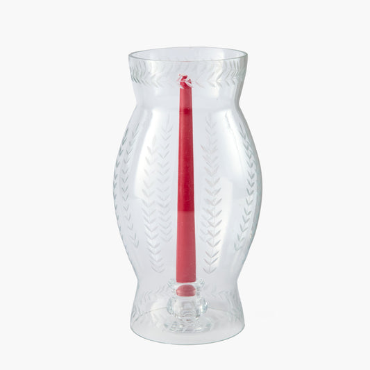 Engraved Glass Lantern