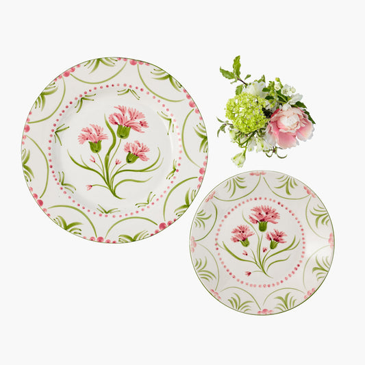Pink & Green Santa Kristina Starter Plate
