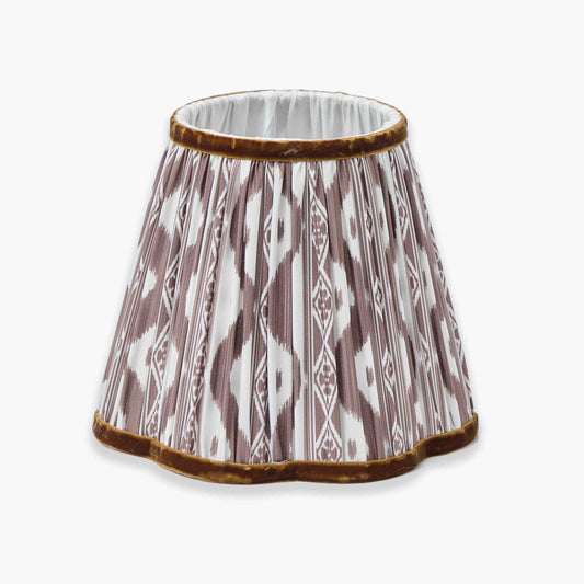 Chocolate Ikat Lampshade (18cm)